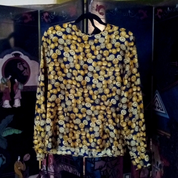 Classic Silk Maximalist Blouse - Picture 1 of 9